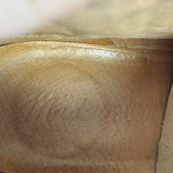 Madewell Womens Billie Ankle Bootie Leather Boots Brown Sz 6.5 Stacked Heels Zip - Picture 10 of 12